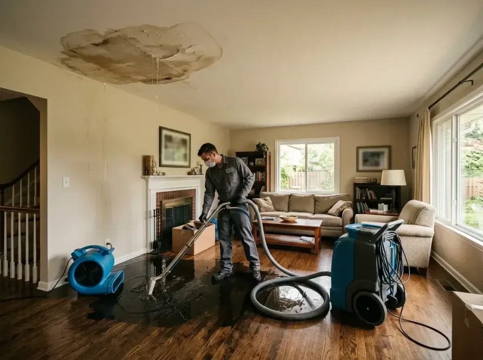 attic-pipe-burst-ceiling-drip-008 — frequently asked questions, Water Damage Restoration & Carpet Care in Clarinda, IA